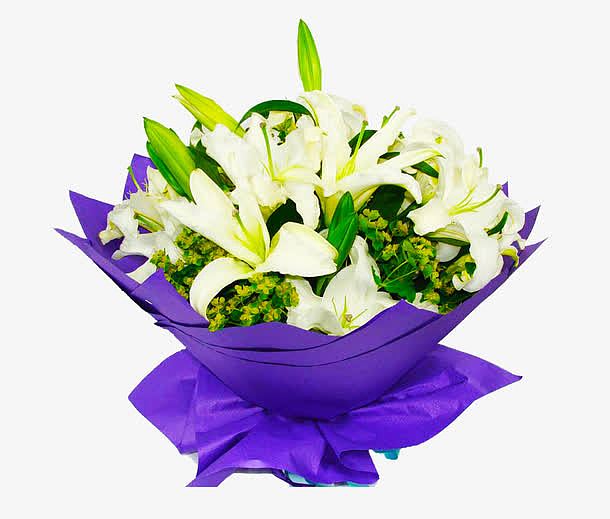 百合花束免抠素材免费下载 觅元素51yuansu Com