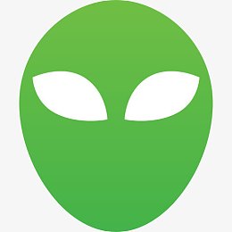 外星人异形头好极了绿色面具科幻