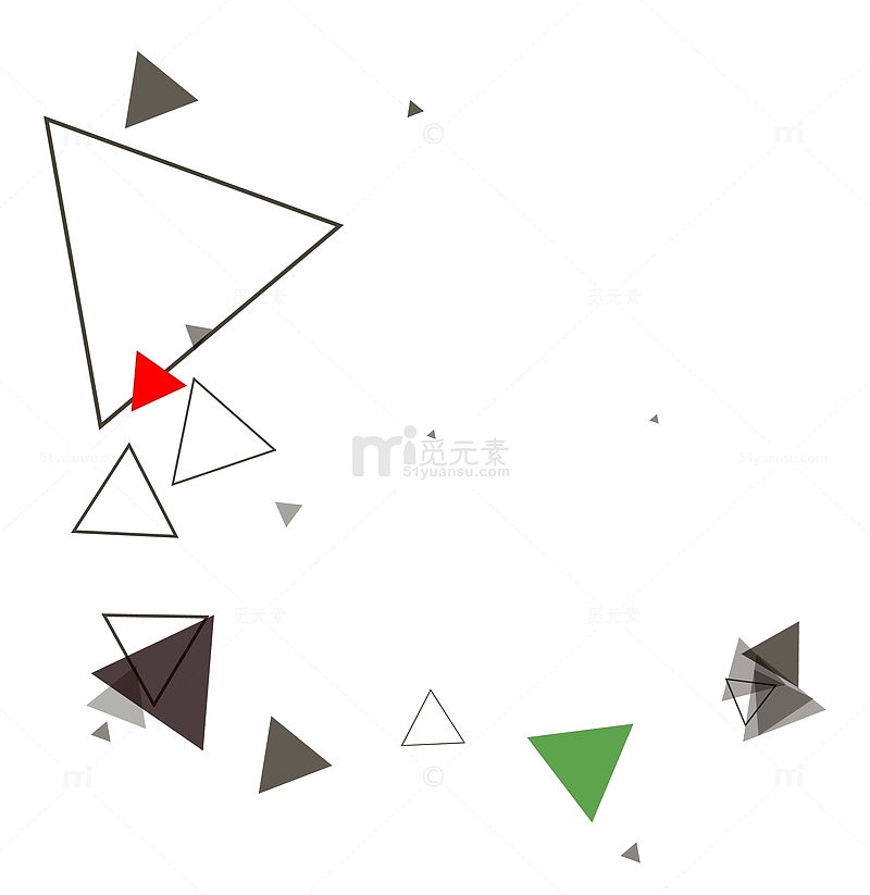 三角形漂浮元素