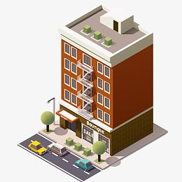卡通立体建筑