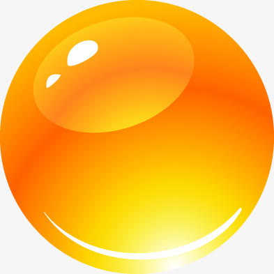 黄色卡通圆球设计亮光