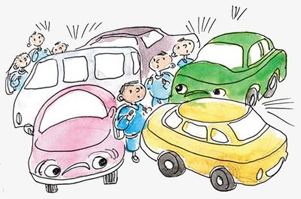车辆拥挤造成道路堵车