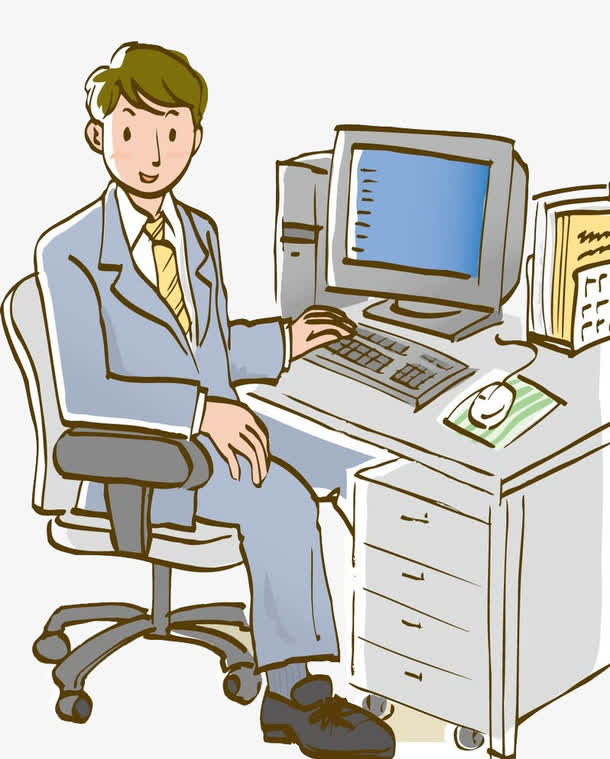 日式上班族男卡通