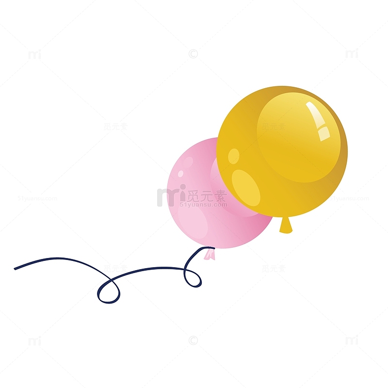 矢量立体气球节日装饰