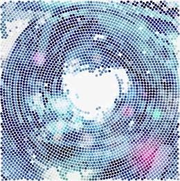 梦幻蓝色流线炫目背景矢量