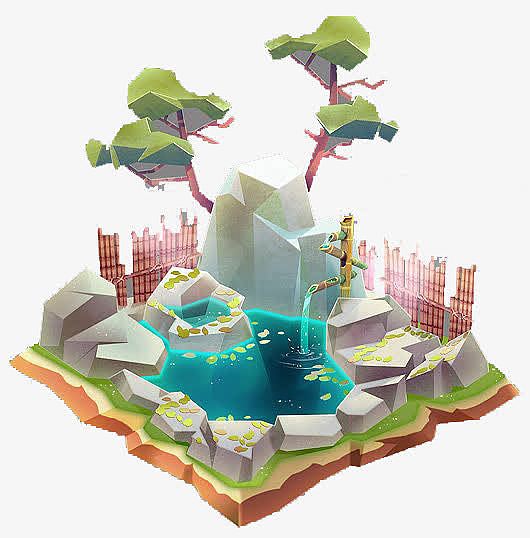 立体3D悬浮岛