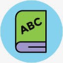 手绘教育素材学生矢量图 字典