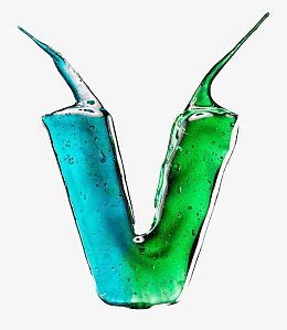 创意糖果字母V