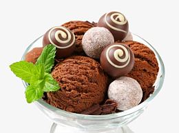 巧克力冰淇淋和巧克力