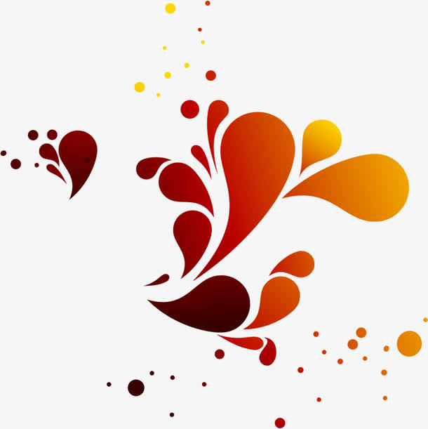 渐变中式花纹手绘