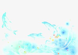 欢快的海豚图片素材