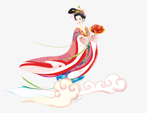 嫦娥免抠素材免费下载_觅元素51yuansu.com