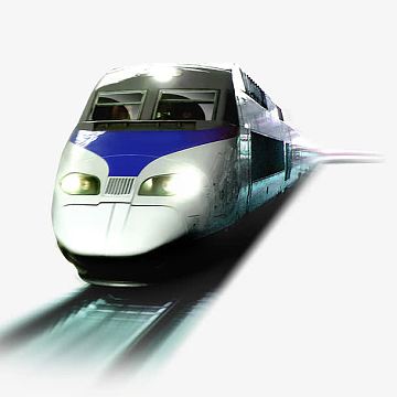飞驰的高铁
