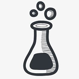 学术学院化学教育三角瓶手绘知识
