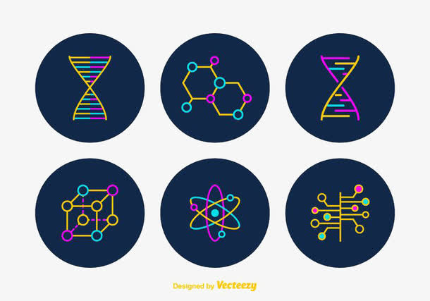 免费纳米技术矢量符号