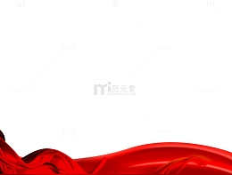 红绸带装饰