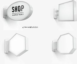 商店招牌设计素材