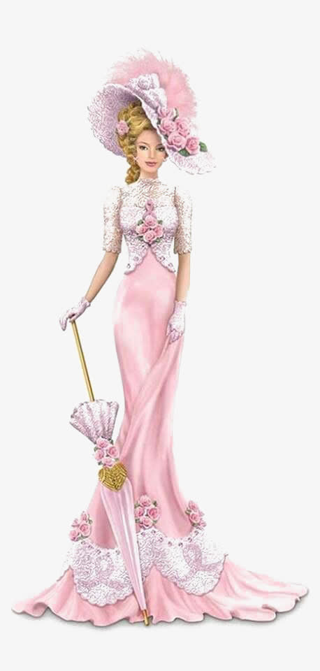 欧美复古模特免抠素材免费下载_觅元素51yuansu.com