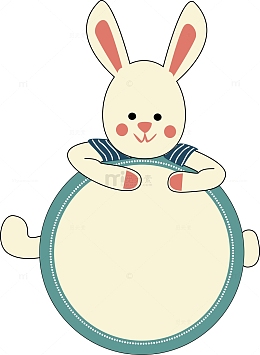 兔子边框矢量