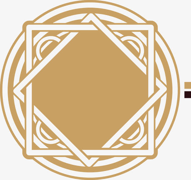 矢量圆形方形装饰边框