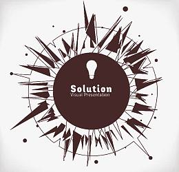 时尚几何形圆形免扣素材