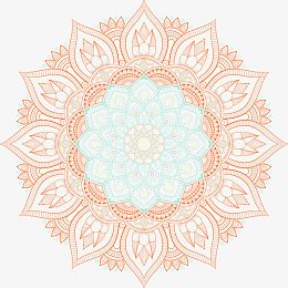 复古圆形花纹