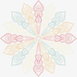 复古圆形花纹