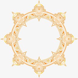 圆形花纹边框