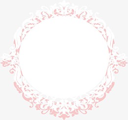 矢量圆形花纹边框