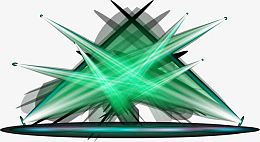 舞台绿色灯光背景装饰图