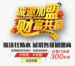 诚邀加盟财富共赢艺术字