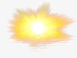 水面上金色太阳光