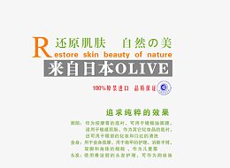 日本护肤品艺术字