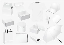 白色产品设计矢量素材