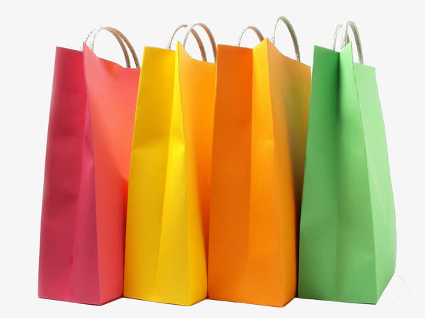 各色购物袋免抠素材免费下载_觅元素51yuansu.com