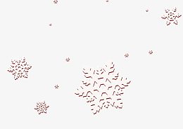 飘落的圣诞雪景