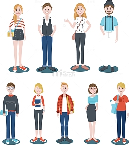 各式卡通人物素材