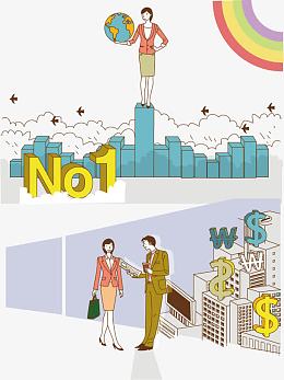商务卡通素材