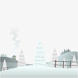 雪景插画