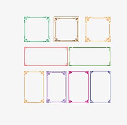 矢量古风边框素材