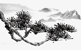 水墨树