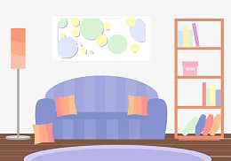 普通温馨客厅
