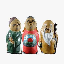 石湾陶瓷公仔大师级工艺精品家居