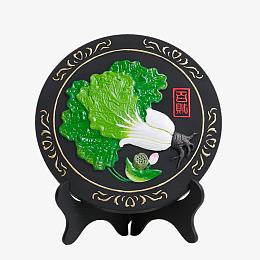 客厅摆件白菜办公室桌面摆设室内
