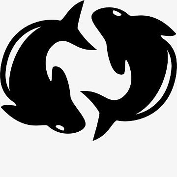 双鱼座星座符号图标