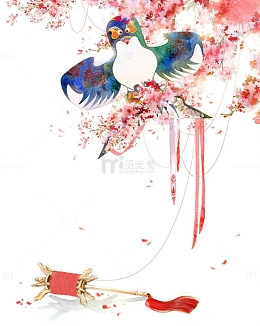 唯美古风手绘插画