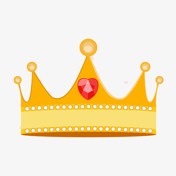 卡通公主王冠矢量素材