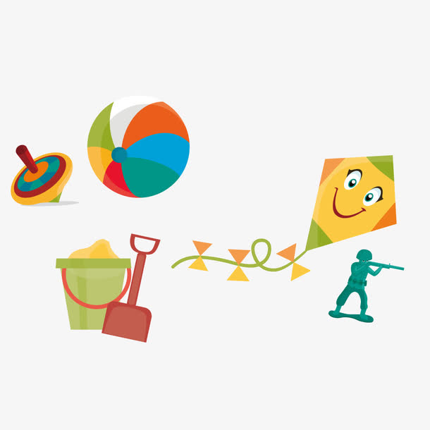 矢量小时候玩具