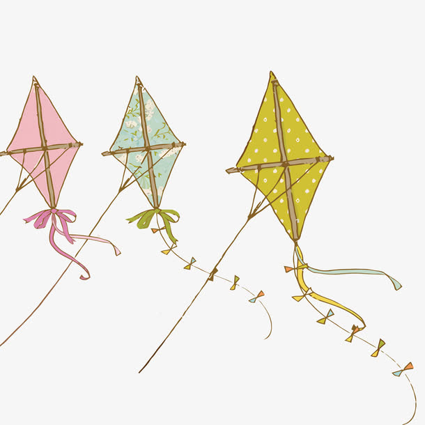 手绘风筝图案设计简单图片