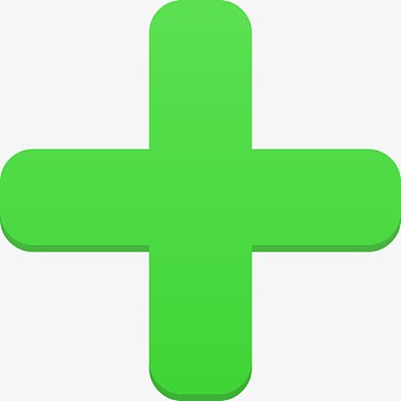 绿色的十字符号图标